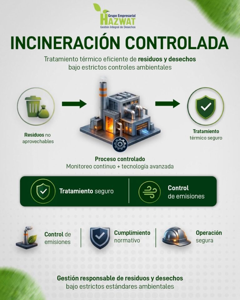 Incineración controlada de residuos y desechos | Hazwat