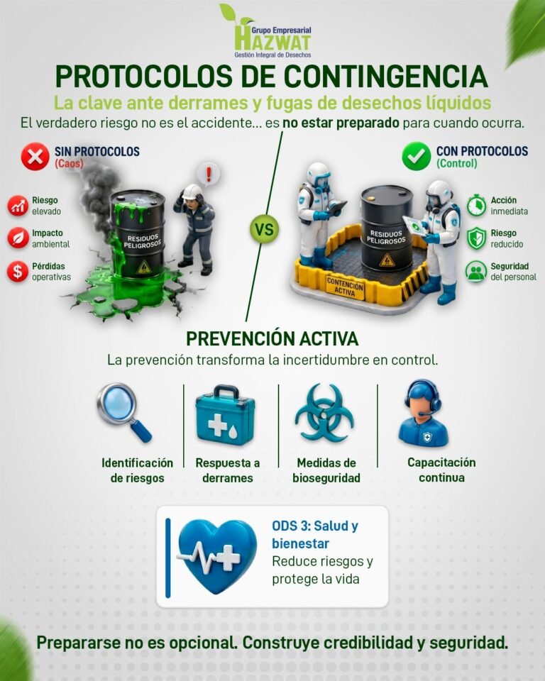 Protocolos de contingencia para derrames y fugas | Hazwat