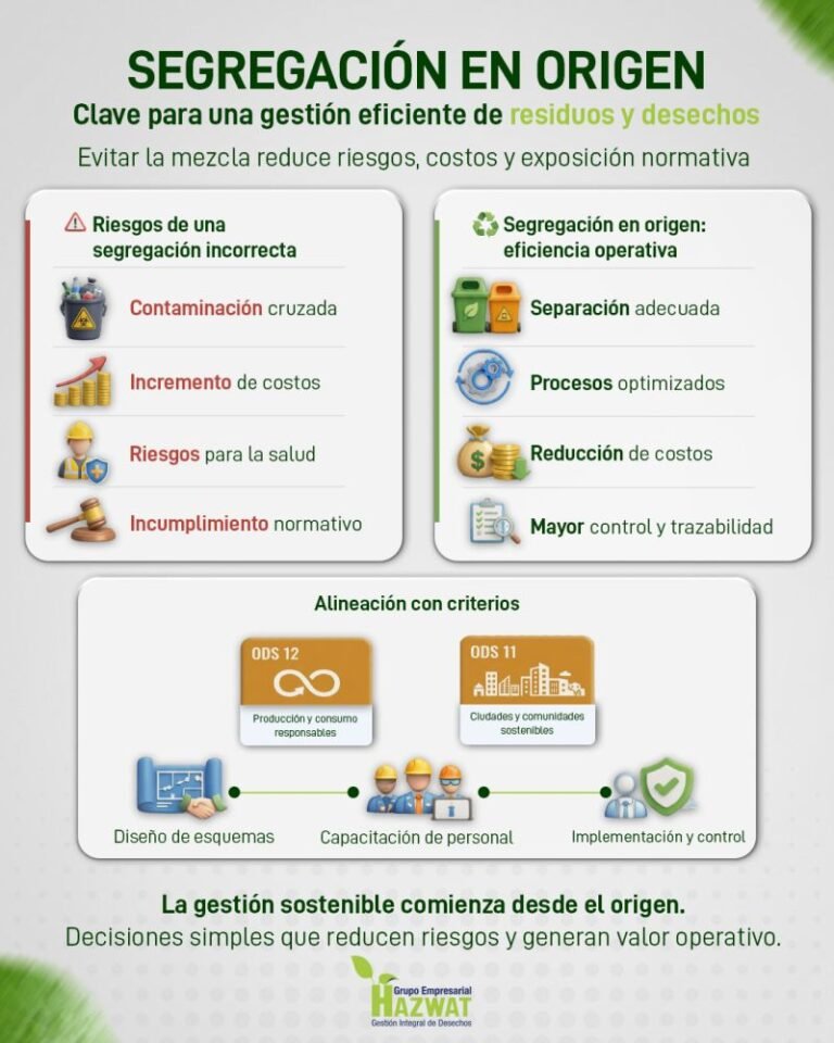 Segregación en origen de residuos y desechos: clave para una gestión eficiente | Hazwat