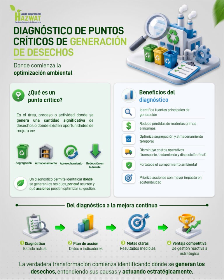 Diagnóstico de puntos críticos de desechos | Hazwat
