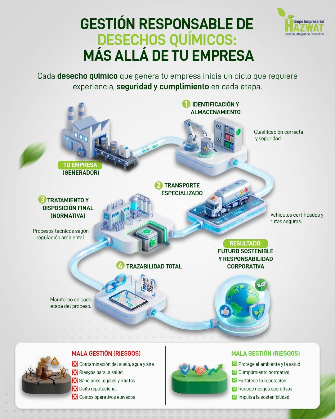 Gestión de desechos químicos: manejo seguro y responsable | Hazwat