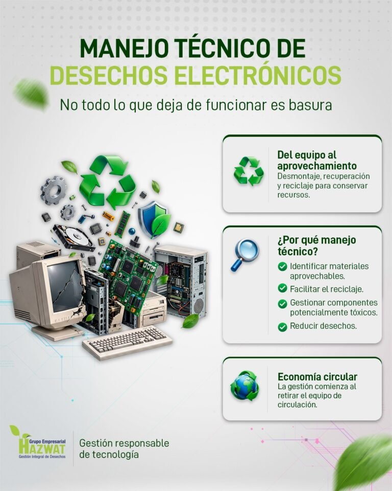 Manejo de desechos electrónicos | Gestión responsable | Hazwat